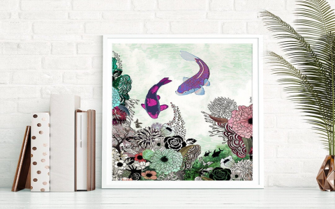Purple green blue dreamy combination Pixiu ornament： a Feng Shui atmosphere of fantasy and auspiciousness